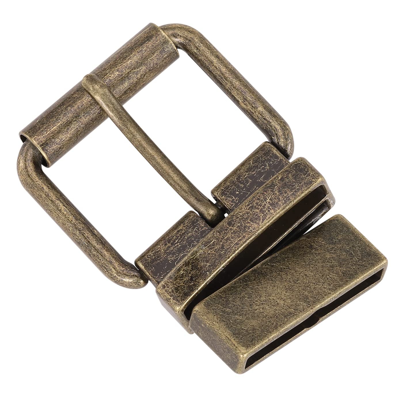 Steel Alloy Custom Men Metal Rotating Reversible Pin Leather Belt Buckles