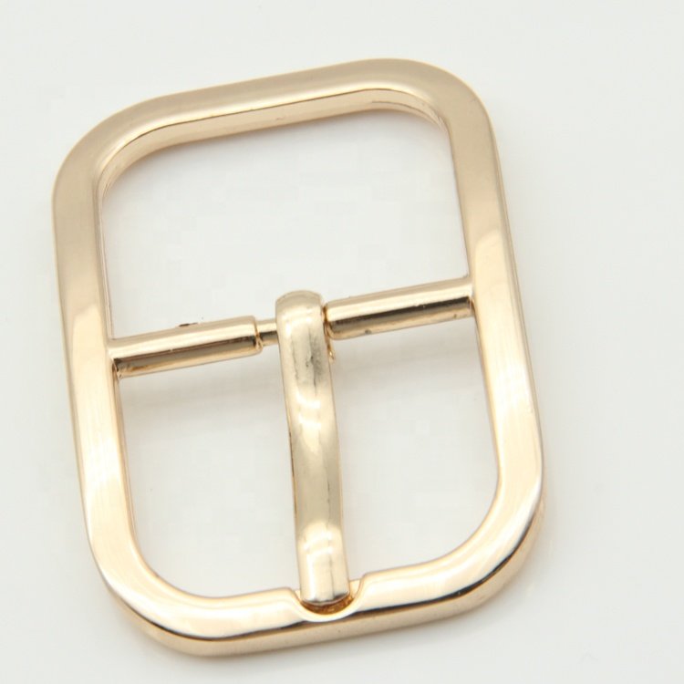 Custom size 25mm*39mm light gold metal slide pin buckles for bag parts