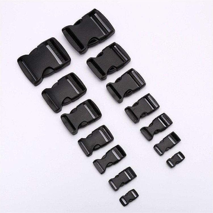 Wholesale custom size 25mm 32mm 38mm black bag accessory buckle strap buckle