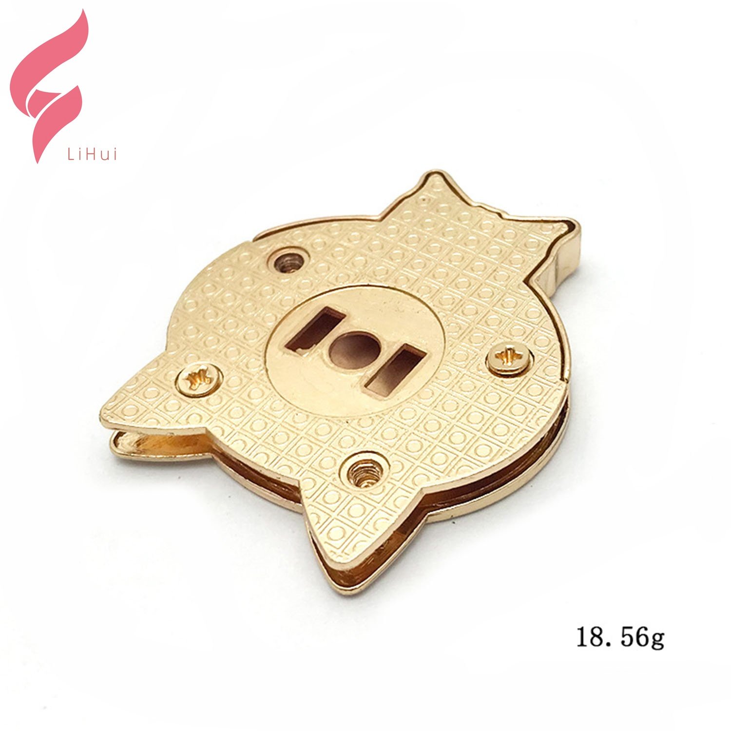 LiHui hardware hardware accessories handbag decorative parts cute cat purse closure clasp buckles bag twist locks for handbags