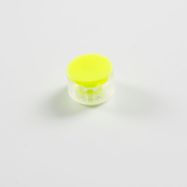 Cheap Ecofriendly Plastic Double Holes Colorful Cord Lock Toggle Stopper Spring Buckle Adjuster