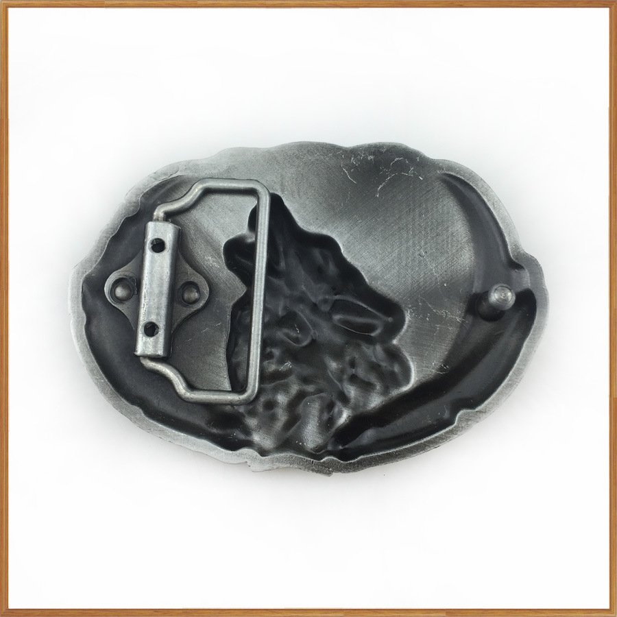 Wholesale Western Belt Buckle Zinc Alloy Wolf Head Belt Buckle for Men