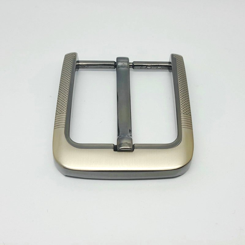 Wholesale Custom 25/35/40mm metal zinc alloy cowboy Custom Logo Simple Clip Reversible Pin Buckles Hardware for Leather Belt