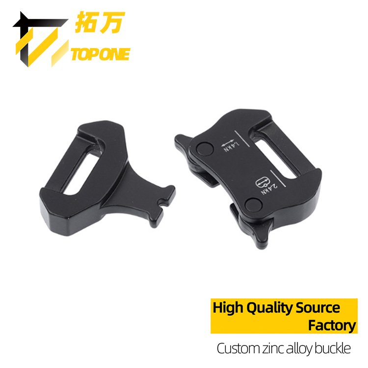 Small Durable Alloy Buckle Backpack Strap Tactical Metal Buckle 15mm