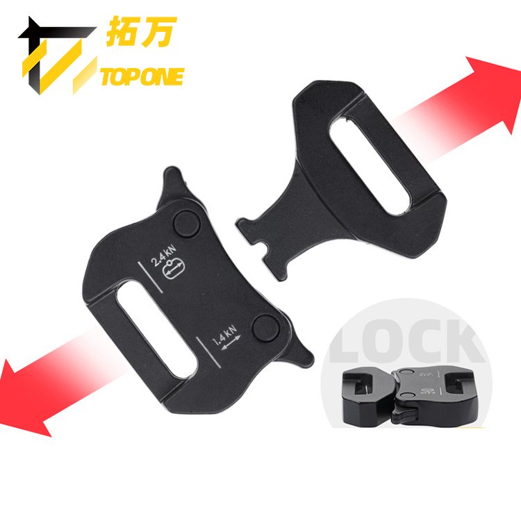 Small Durable Alloy Buckle Backpack Strap Tactical Metal Buckle 15mm
