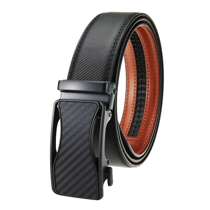 Hot Selling Genuine Leather Men Belt With Automatic Alloy Buckle