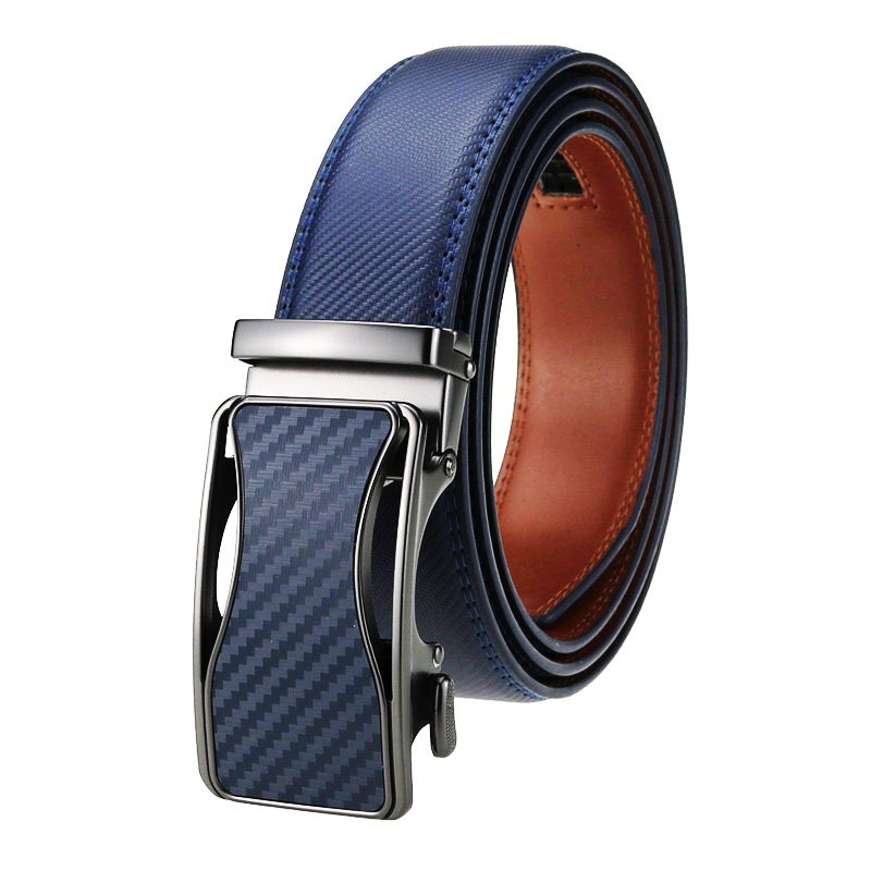 Hot Selling Genuine Leather Men Belt With Automatic Alloy Buckle