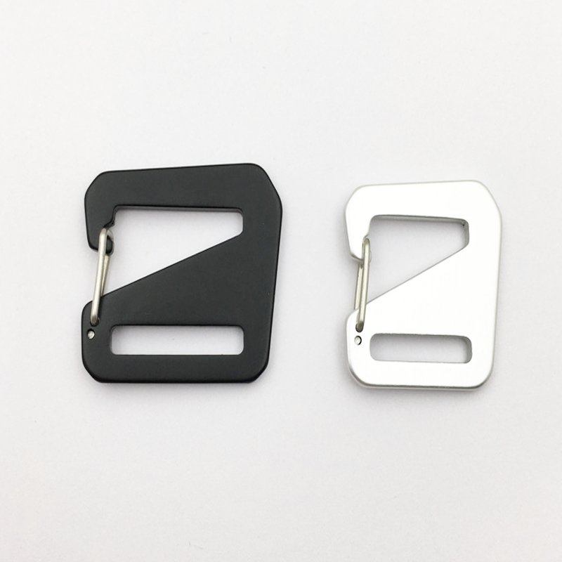 hot sale Adjustable Anodized Aluminium Bag Webbing Strap Belt G Hook Buckle G shape snap hook
