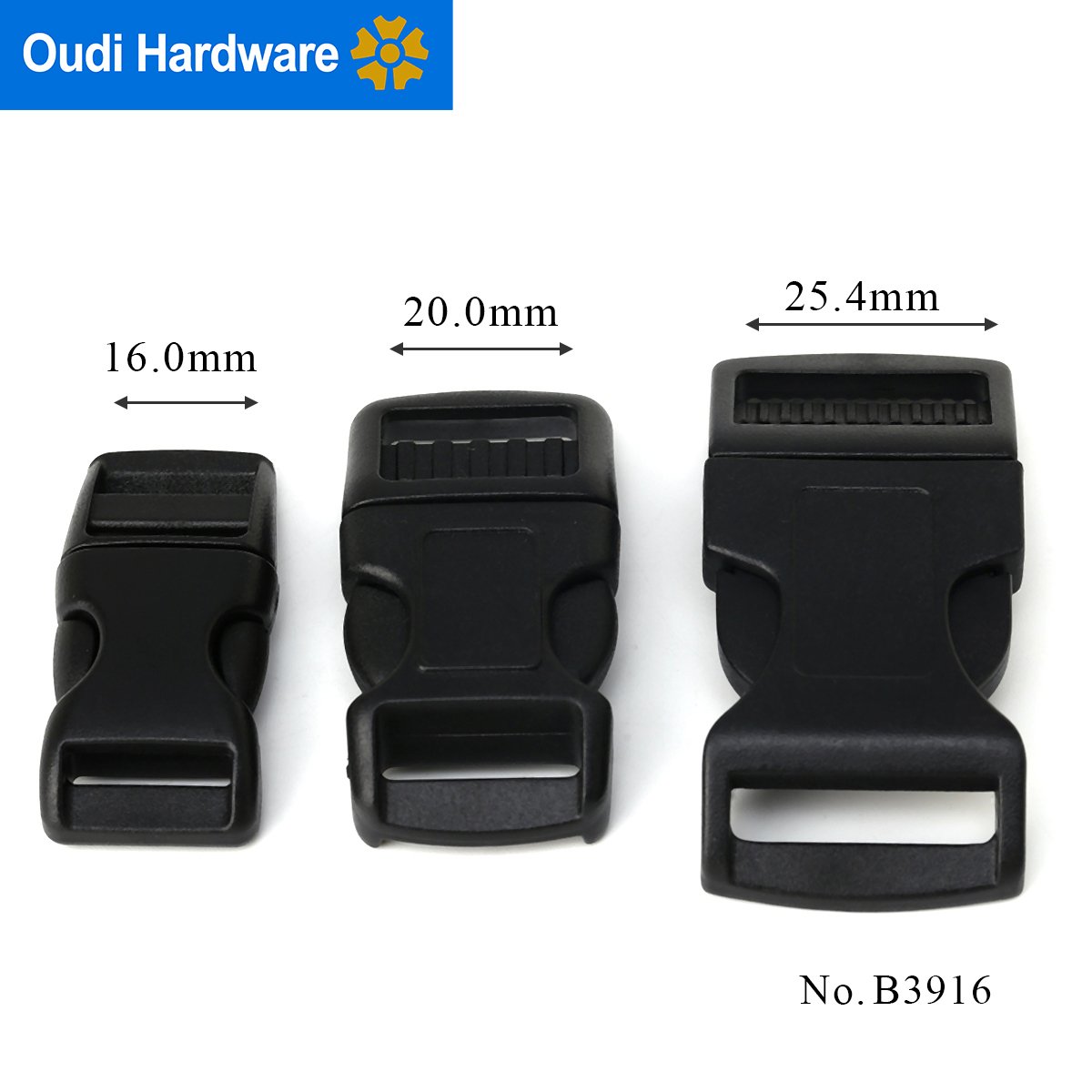 Wholesale Custom Belt Buckles Manufacturers Small Plastic Curved Quick Release Buckle For Bag And Dog Collar