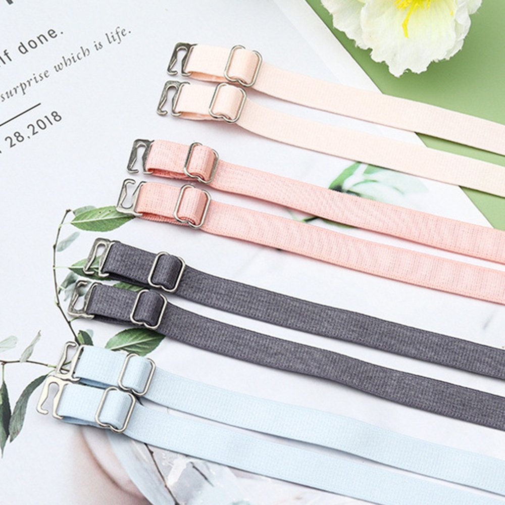 Hot Sales Stainless Steel Buckle Bra Shoulder Strap 1CM Sexy Underwear Wide Strap Non-Slip Bra Shoulder Strap