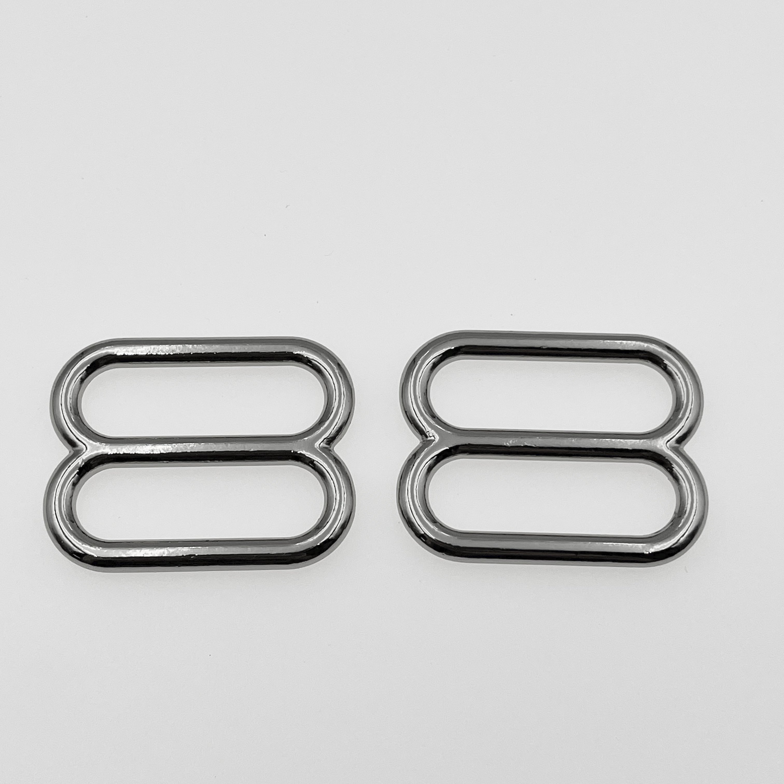 Lingzhen New Design Zinc Alloy Slider Tri-Glide Adjustable Buckle Fastener 32mm Flat Metal Slide Buckle for Bag DIY Accessories