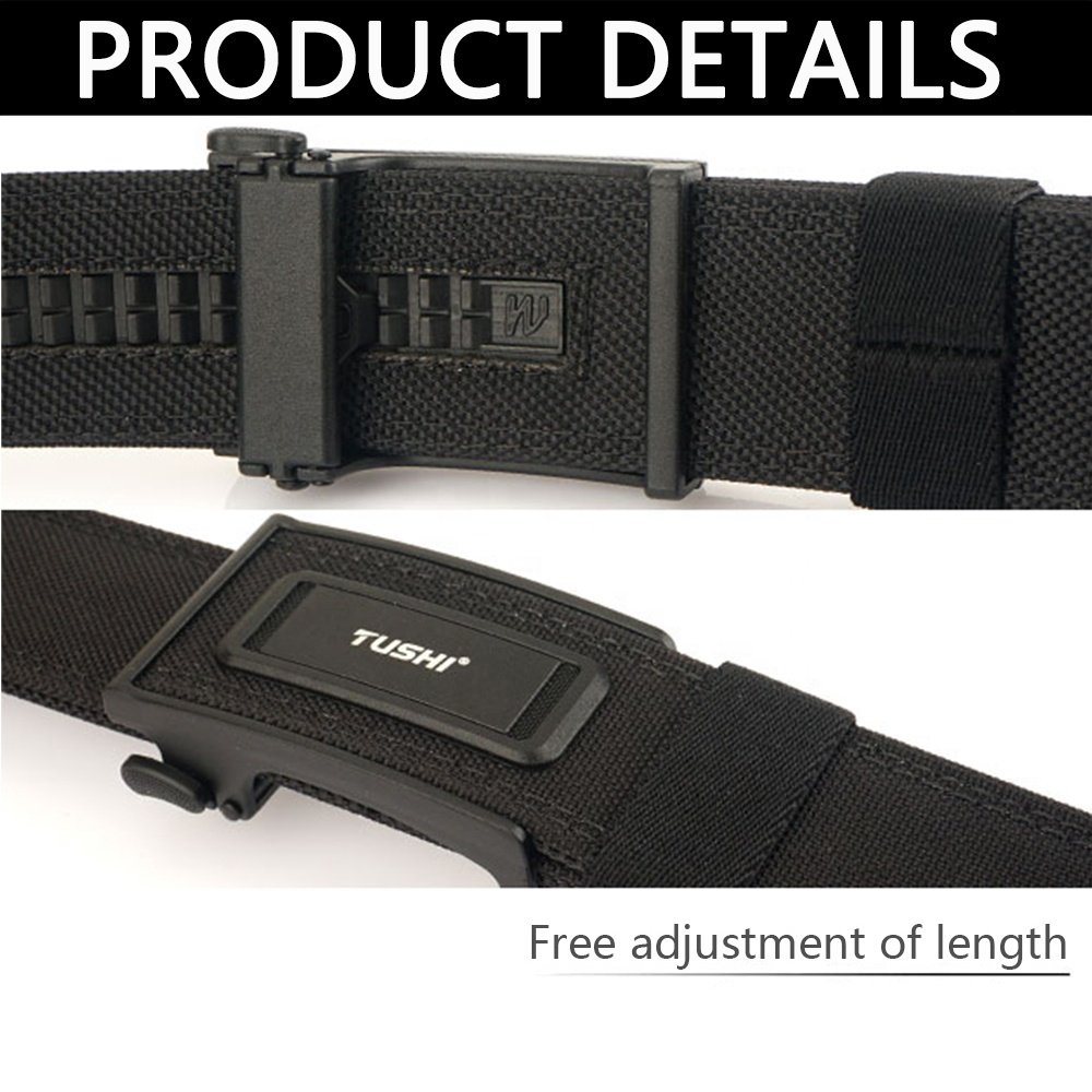 NEW 3.8cm metal automatic buckle Belt Tactical belt Reinforced 1100D bilayer nylon Heavy Duty Utility EDC belt Wholesale Factory