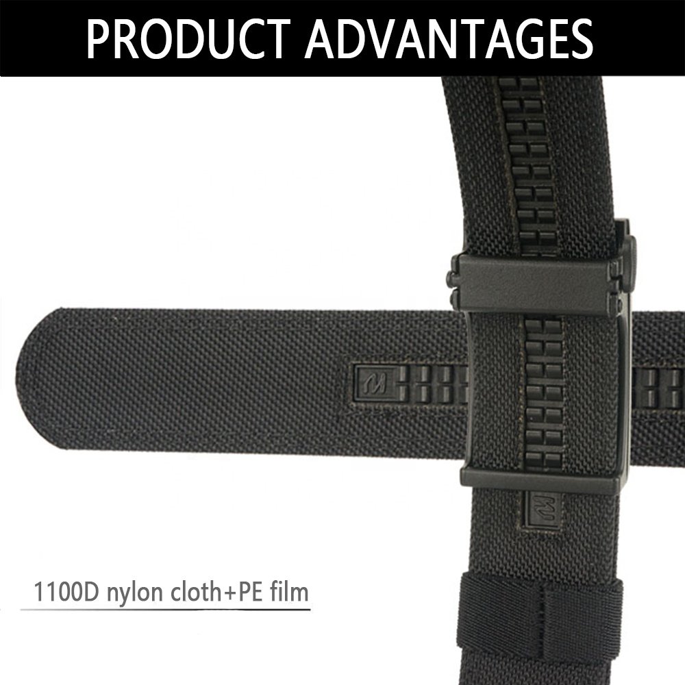 NEW 3.8cm metal automatic buckle Belt Tactical belt Reinforced 1100D bilayer nylon Heavy Duty Utility EDC belt Wholesale Factory