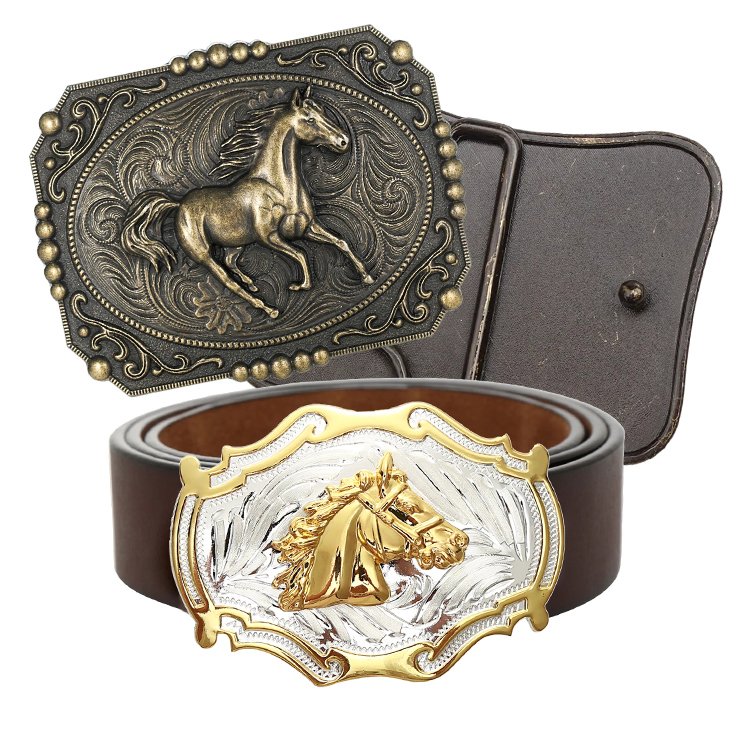Customized zinc alloy casting 3D design relief eagle flower western style logo belt buckle for fashion show decorative dress