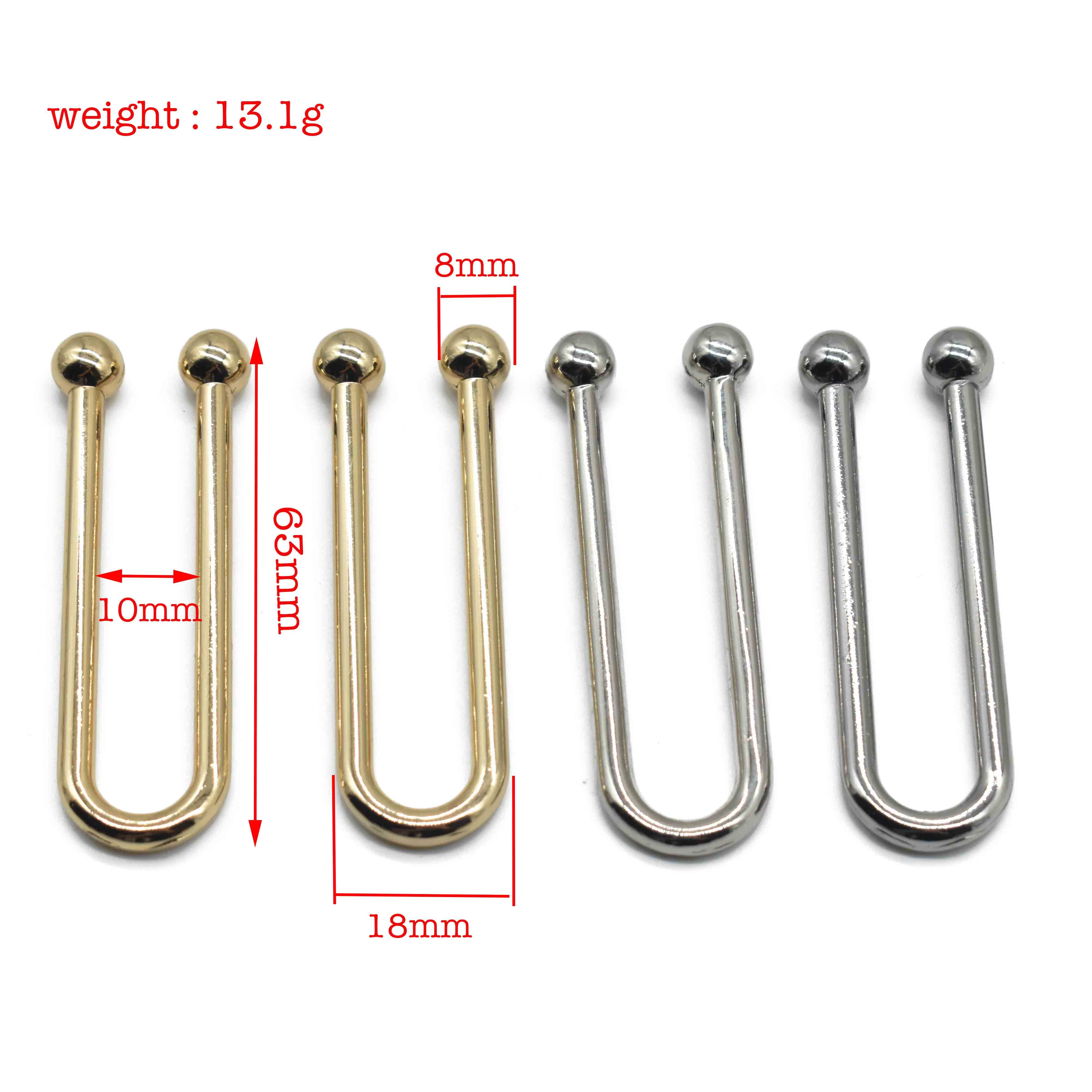 2022 new hot selling chic simple atmospheric design alloy buckle bikini U-shaped buckle metal U-shaped buckle for women.