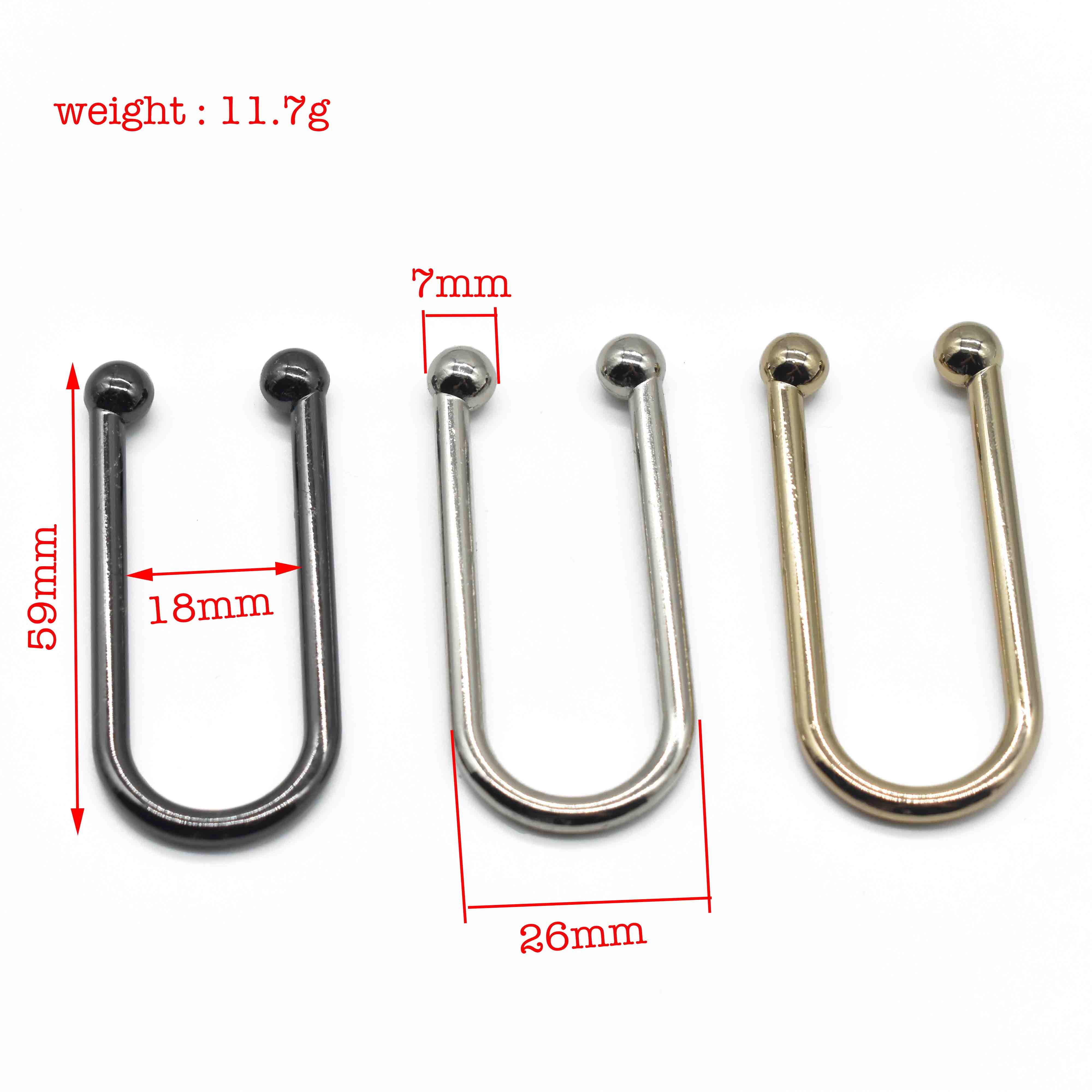 2022 new hot selling chic simple atmospheric design alloy buckle bikini U-shaped buckle metal U-shaped buckle for women.