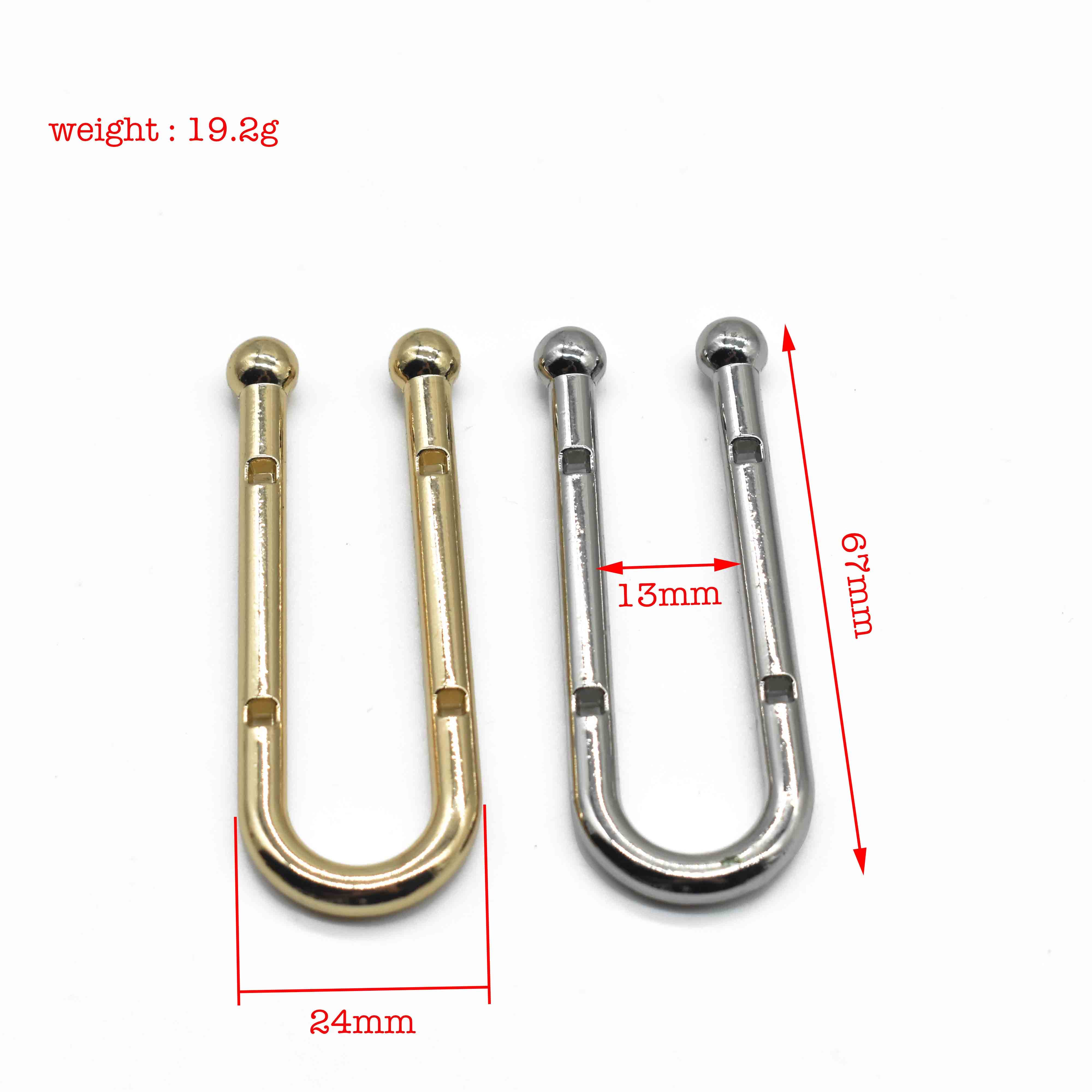 2022 new hot selling chic simple atmospheric design alloy buckle bikini U-shaped buckle metal U-shaped buckle for women.