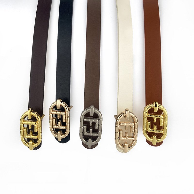 Custom Design Alloy Buckle Ladies Custom Leather Belts For Women Custom Belt