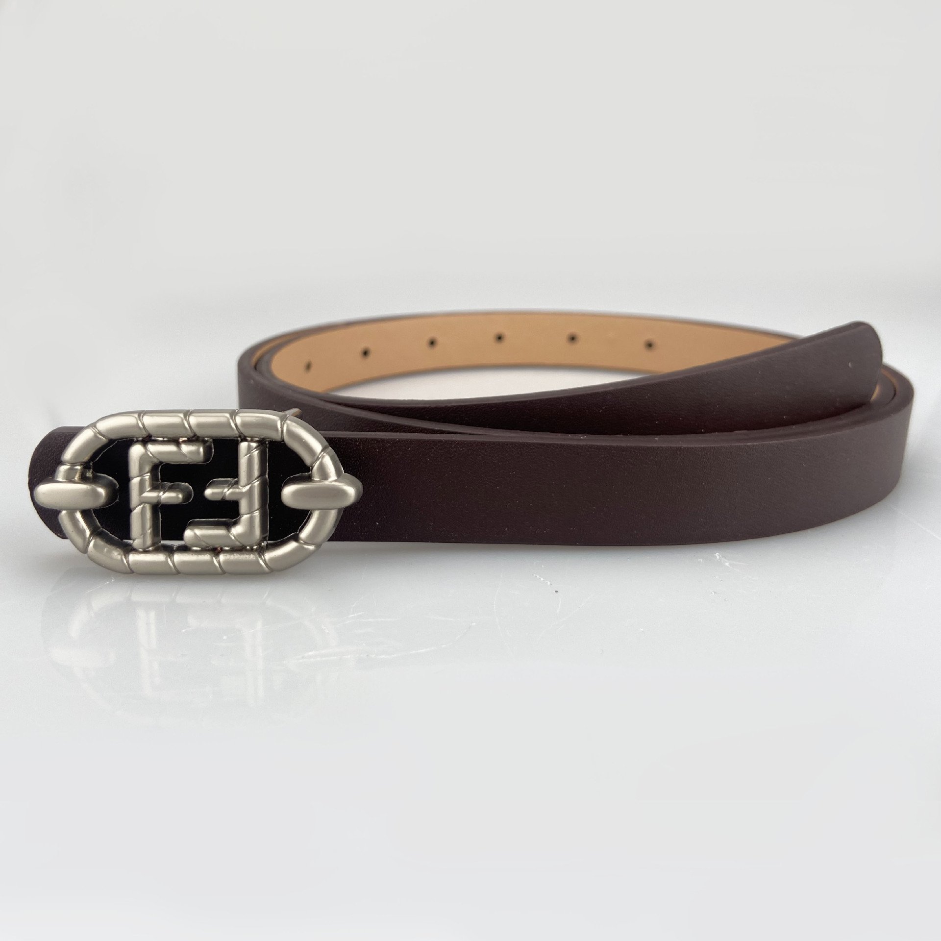 Custom Design Alloy Buckle Ladies Custom Leather Belts For Women Custom Belt