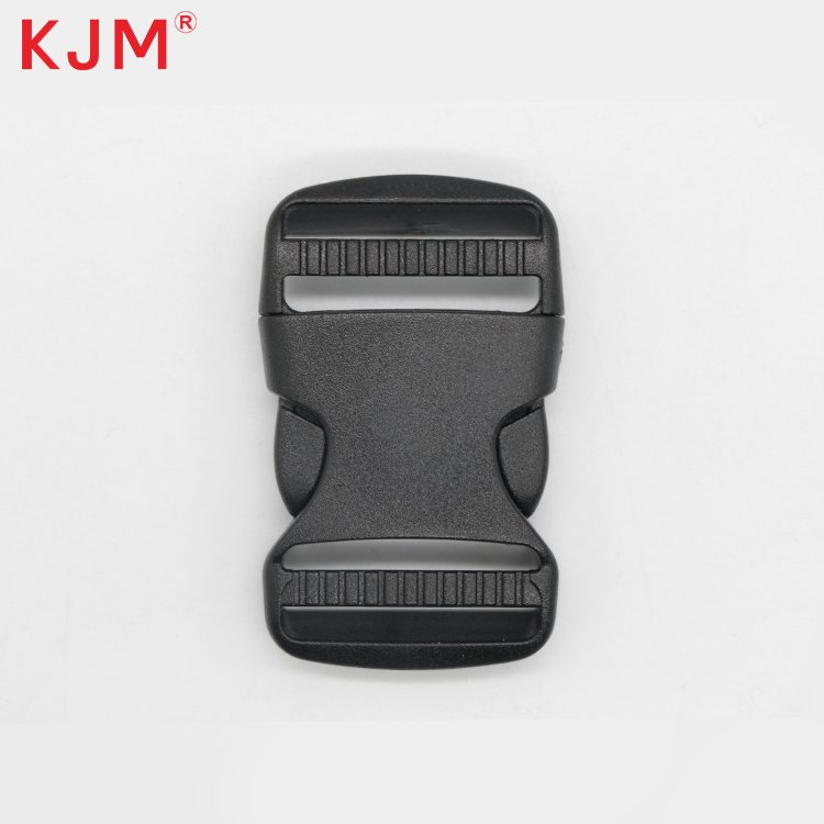 Custom logo colorful pom recycled side release 50 mm safe plastic buckles lock for other bag parts