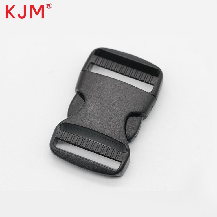 Custom logo colorful pom recycled side release 50 mm safe plastic buckles lock for other bag parts