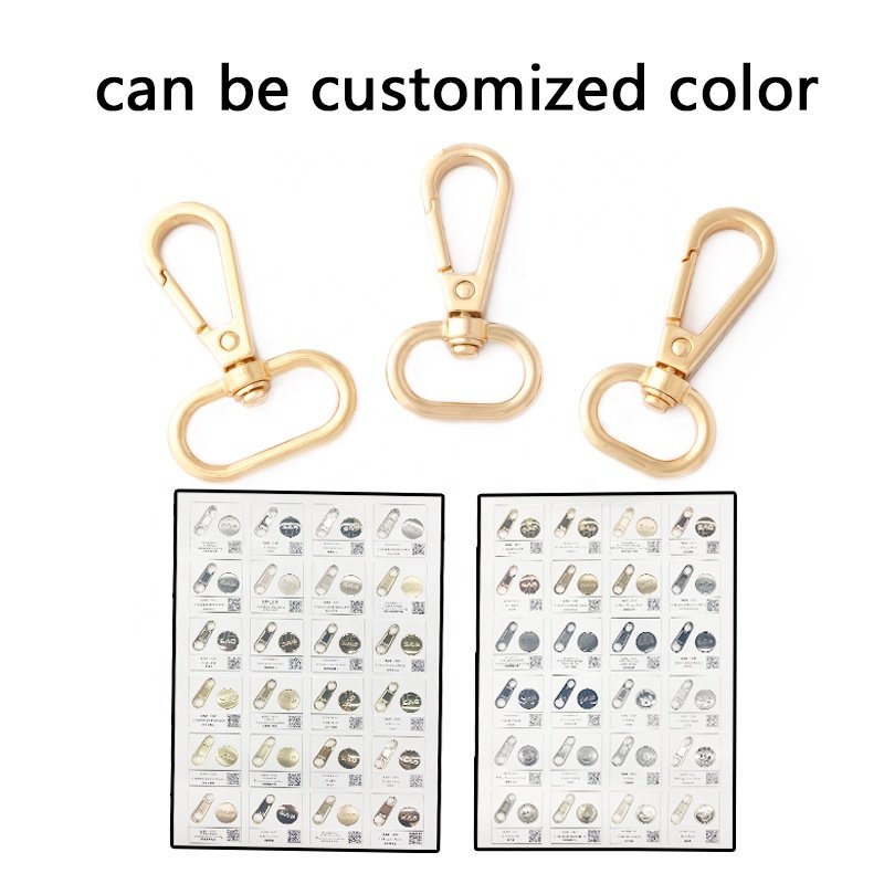 High quality handbag accessories Spring buckle gold buckle swivel lobster clasp metal hook buckle
