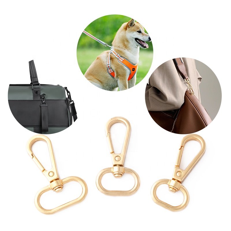 High quality handbag accessories Spring buckle gold buckle swivel lobster clasp metal hook buckle