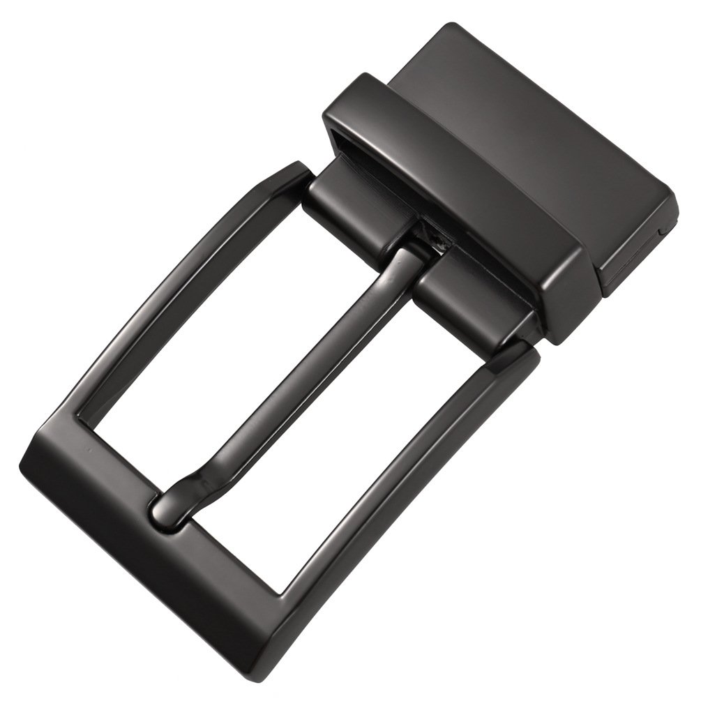 Leisure Business Men's Belt buckle Metal accessories zinc alloy Double side reversible 35mm Square clip pin buckle for belt