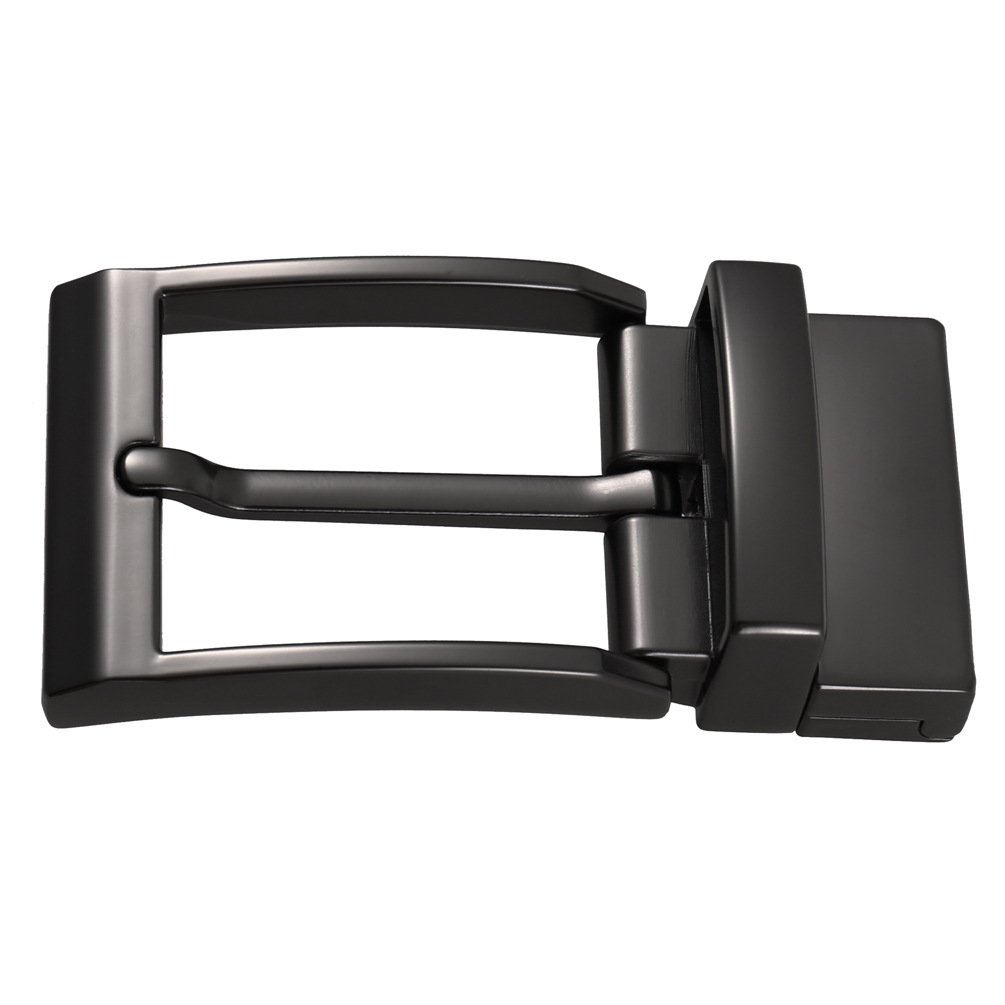 Leisure Business Men's Belt buckle Metal accessories zinc alloy Double side reversible 35mm Square clip pin buckle for belt