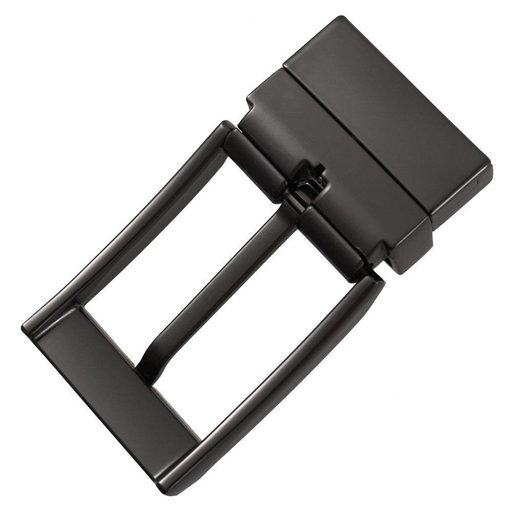 Leisure Business Men's Belt buckle Metal accessories zinc alloy Double side reversible 35mm Square clip pin buckle for belt