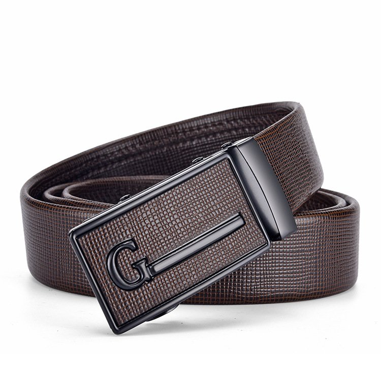 Hotsale Adjustable Western Ratchet Belt Strong Casual Jeans men's gift black belt fashion business automatic Buckle Belt