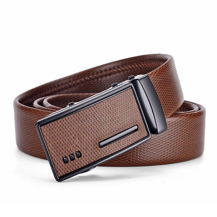 Hotsale Adjustable Western Ratchet Belt Strong Casual Jeans men's gift black belt fashion business automatic Buckle Belt