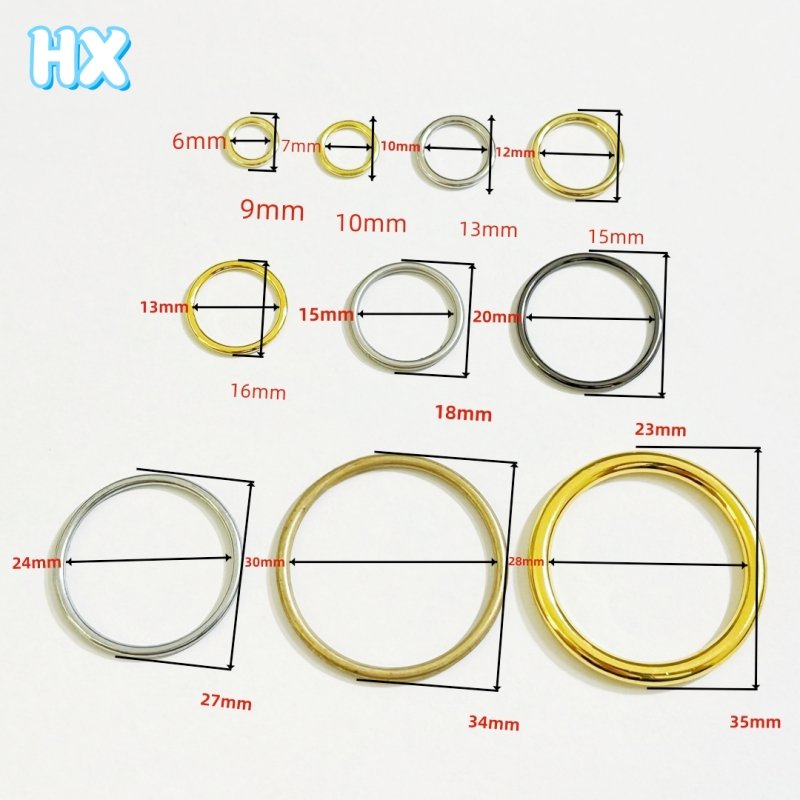 OEM Custom Nickel-Free 10mm 12mm Bikini Connectors Swimwear Buckle Gun Black Gold O Rings