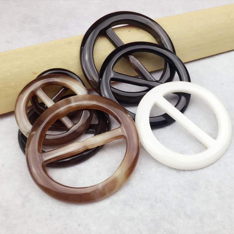 20mm 30m 35mm Fashion Adjustable Round Plastic Resin Buckle