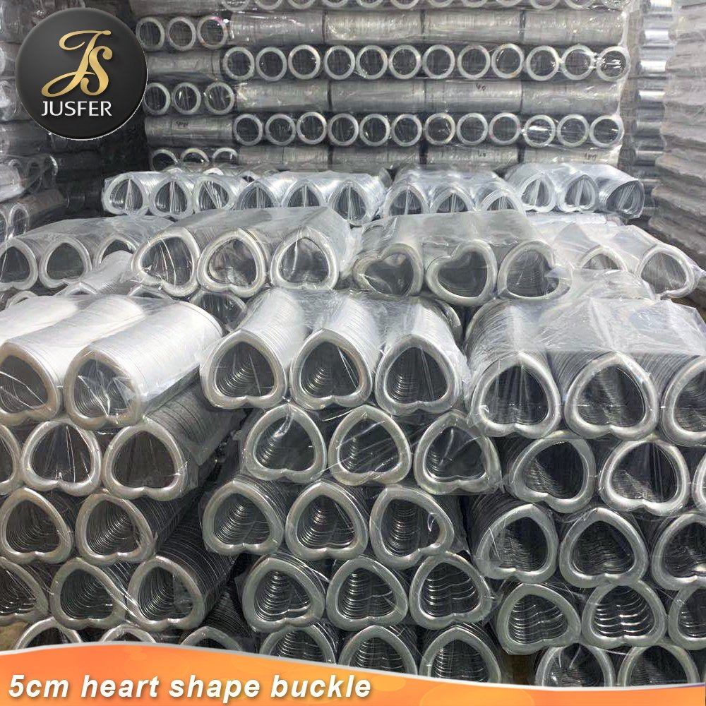 Belt buckle manufacture supply 2 inch aluminum belt buckle blank for belt garment heart shape blank buckle for lady