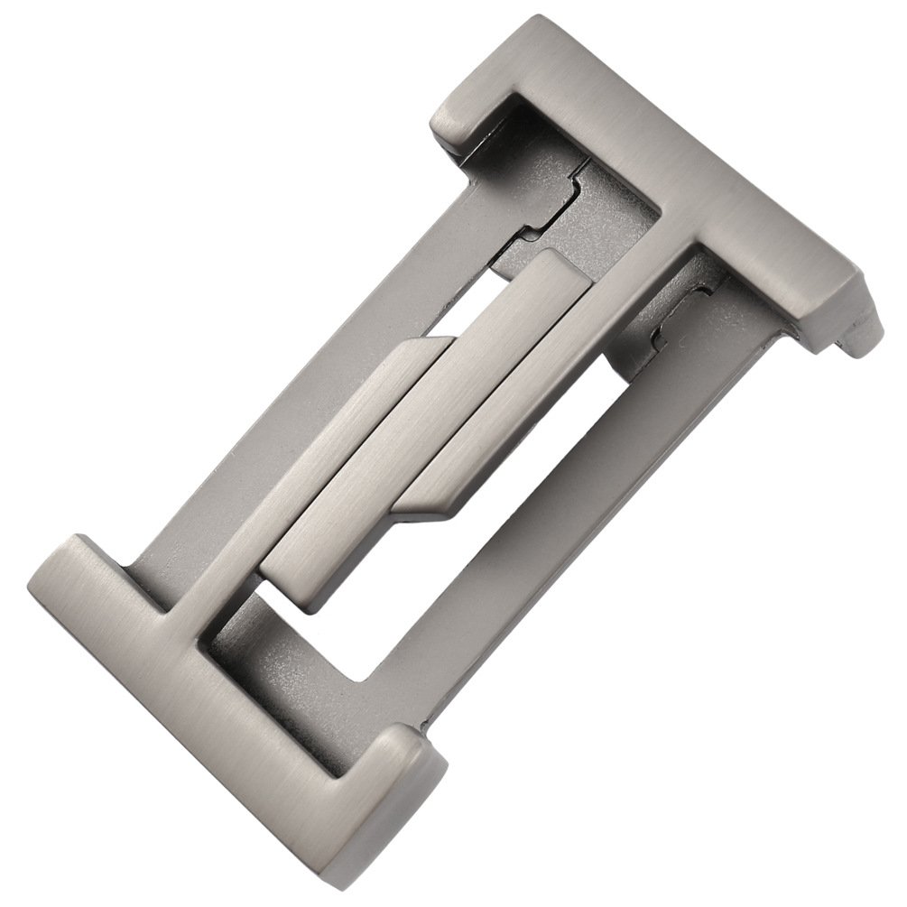 Daily Use 35mm Factory Manufacturer Simple Casual Rectangular Plain Letter Buckle for Leather Strap
