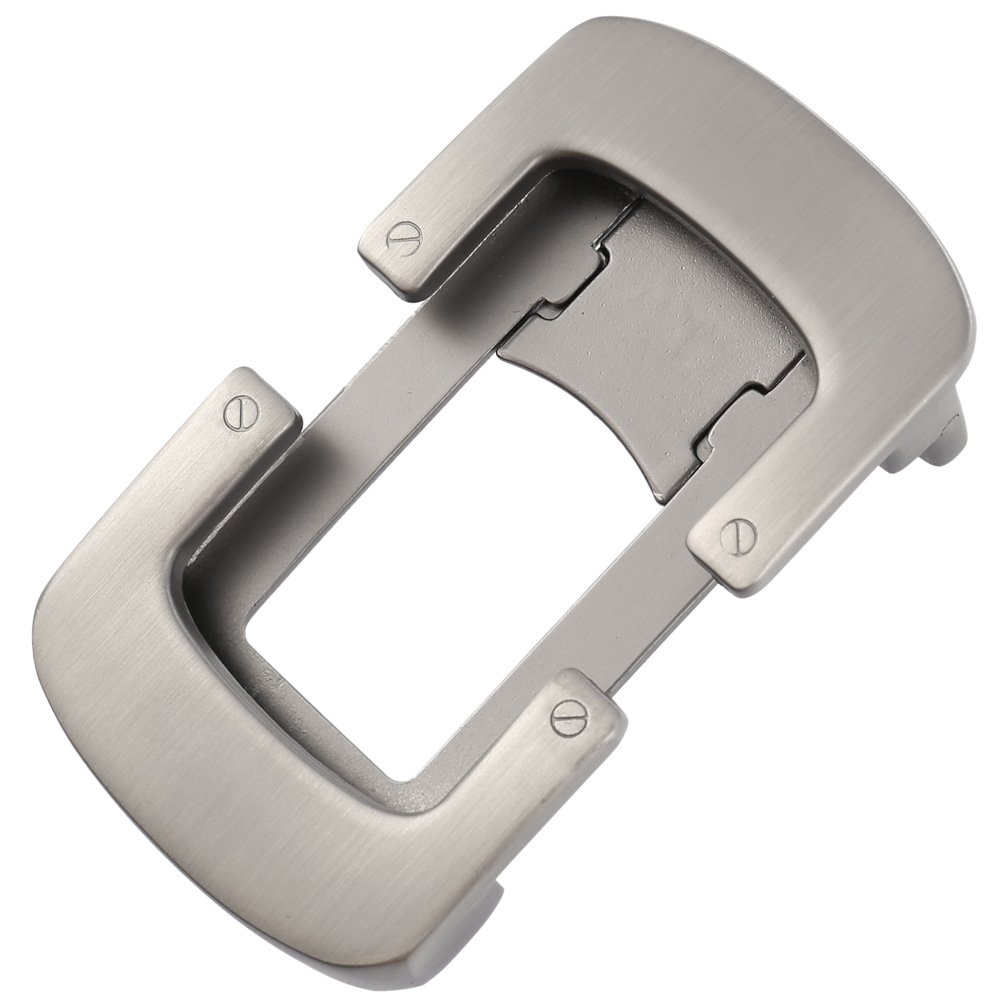 Daily Use 35mm Factory Manufacturer Simple Casual Rectangular Plain Letter Buckle for Leather Strap