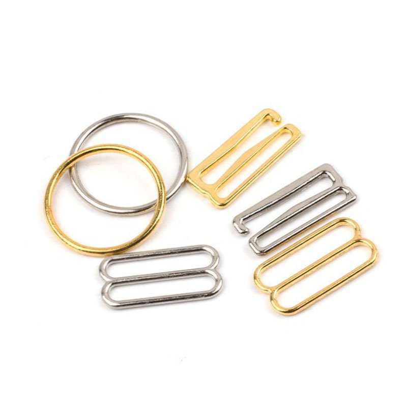 High Quality Ladies Underwear Accessories Metal Bra Ring & Sliders Hook Swimsuit Bikini Buckles