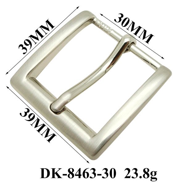 30MM Simple Metal Pin Belt Buckle For Leather Belt Nickel Brushed Square Buckles Zinc Alloy Durable Waist Strap Buckle