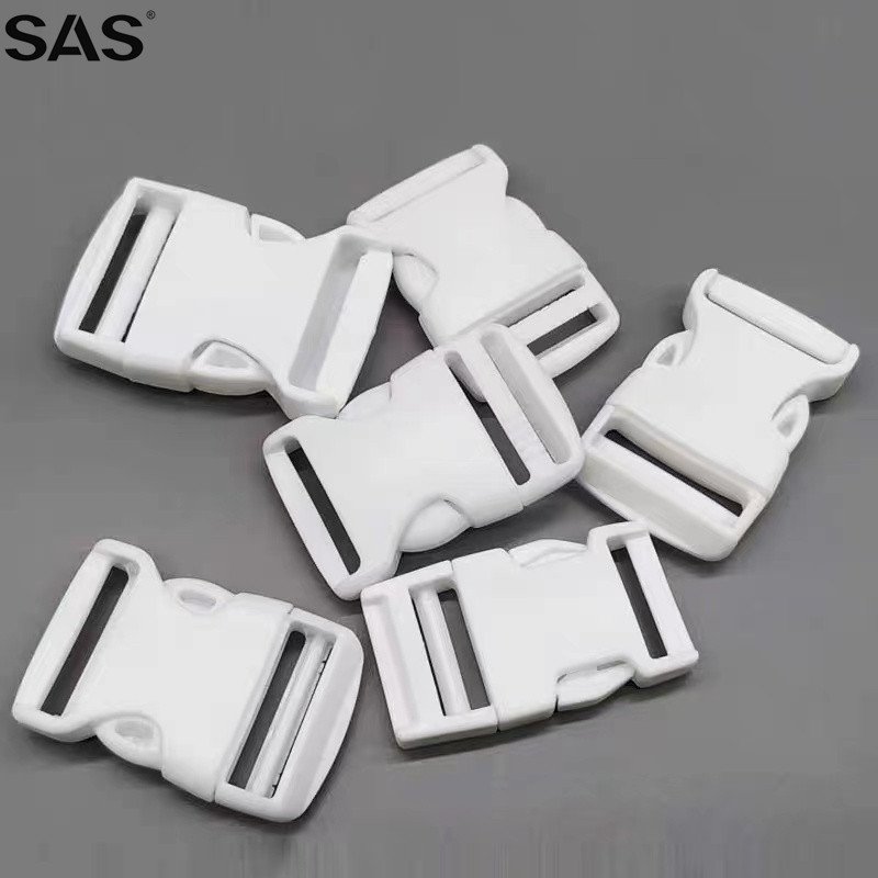 SAS Bag Accessories Custom Made Colorful 10-50mm Plastic Side Quick Release Buckle for Backpack
