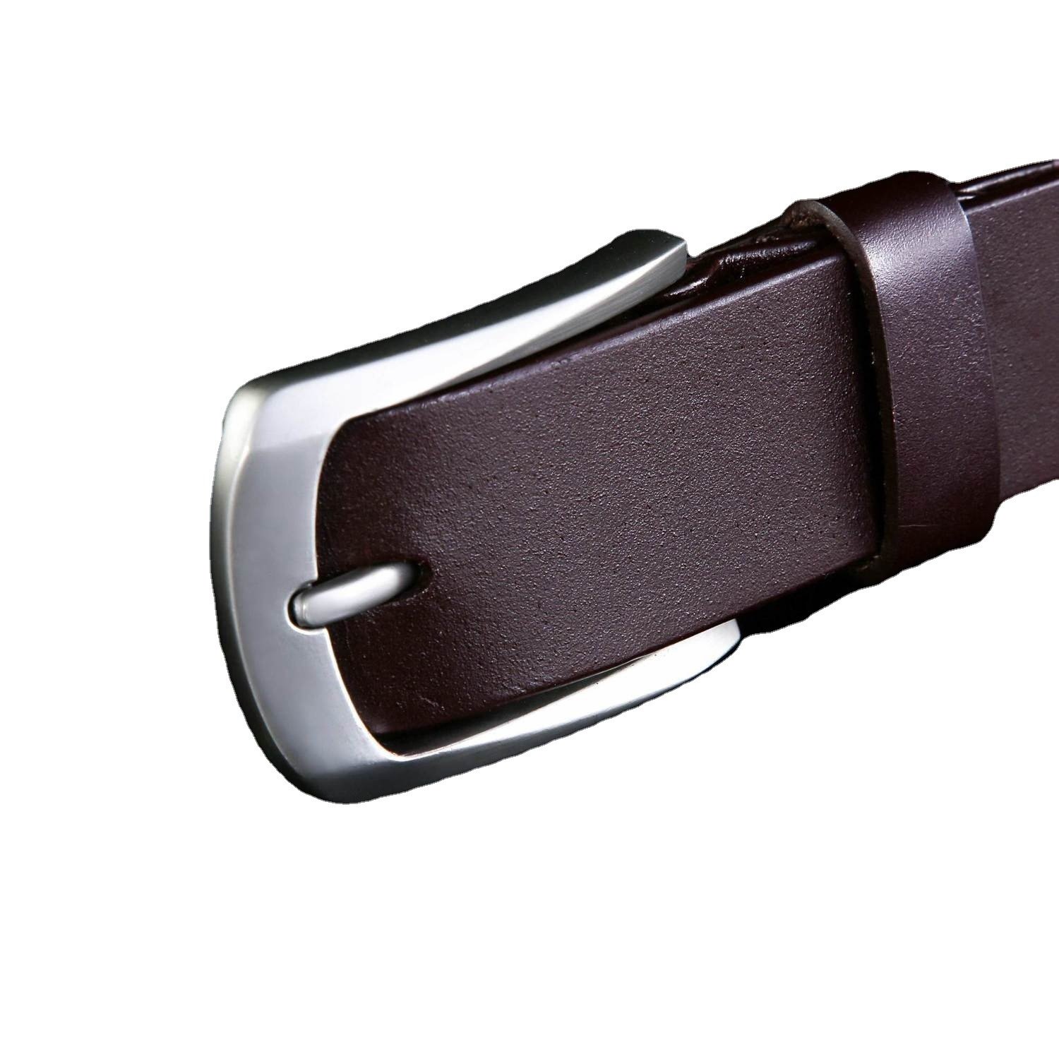 First Layer Genuine Cowhide Leather Belt for Men Fashion Casual Business Pin Buckle Adult Pants Belt Wholesale from Manufacturer