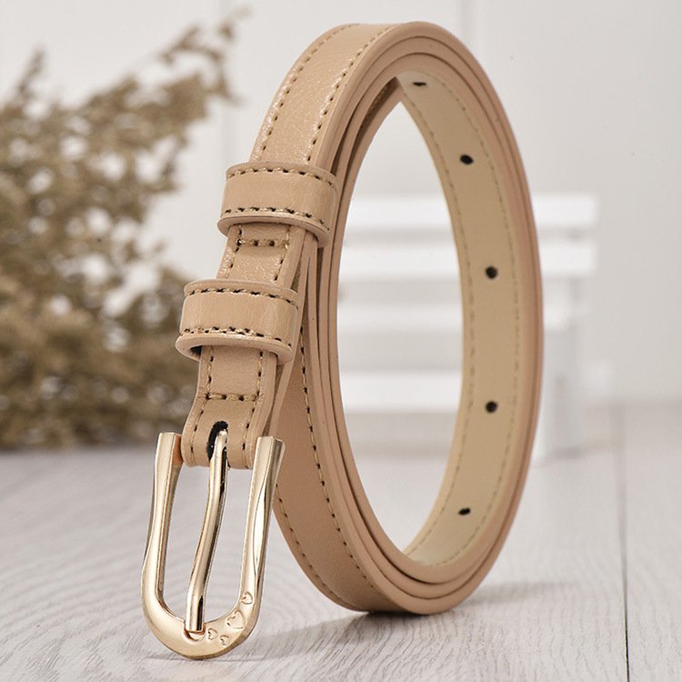 Fashion Black Blue White Pink Red Women Belts Thin Skinny Waistband Pin Buckle Adjustable Belt Summer Dress Jeans Strap Pu Belts