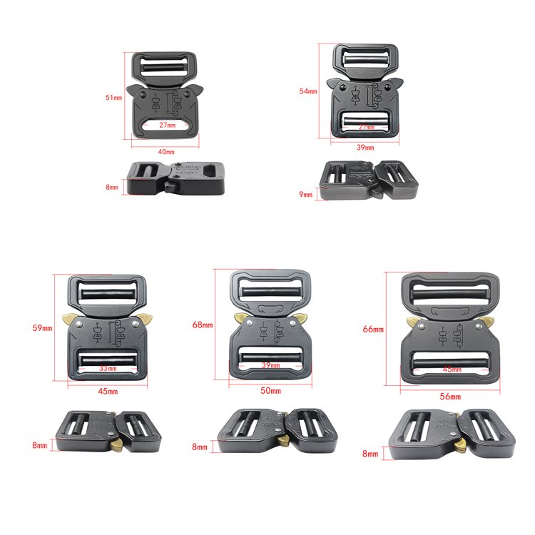 Adjustable 27mm metal clip for Shoulder Bag Strap Backpack Metal Quick Release Buckle 1inch metal side release buckle