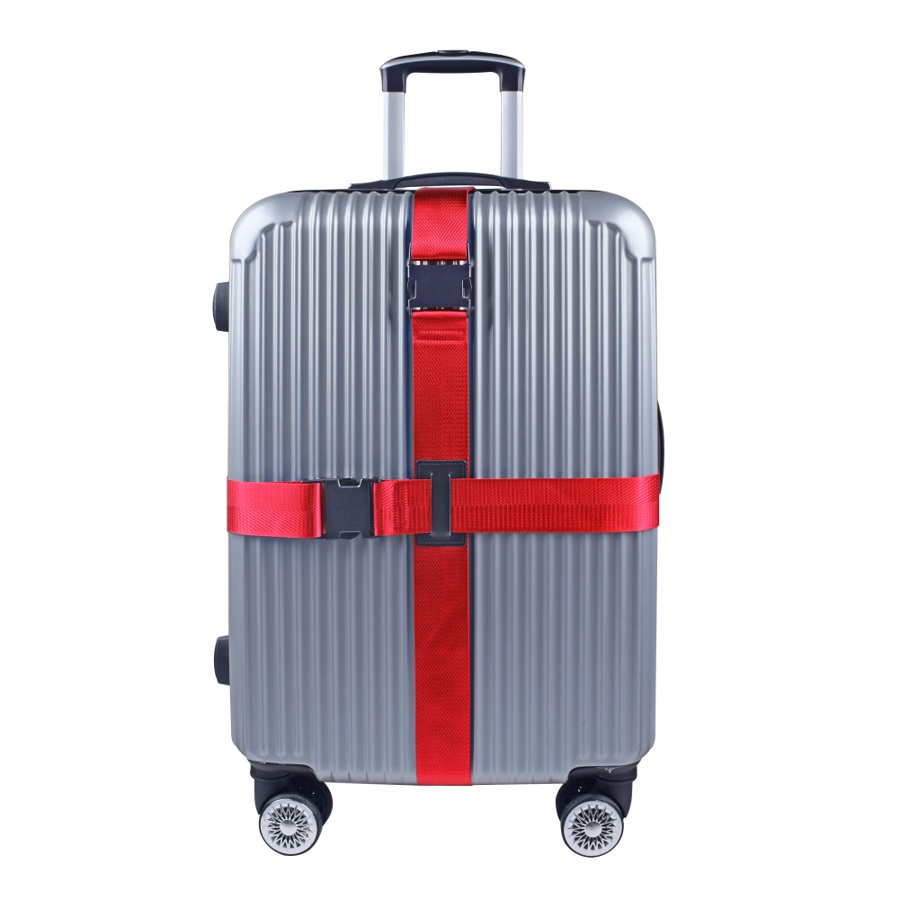 Travel Trolley Suitcase Elastic Luggage Strap With Metal Buckle