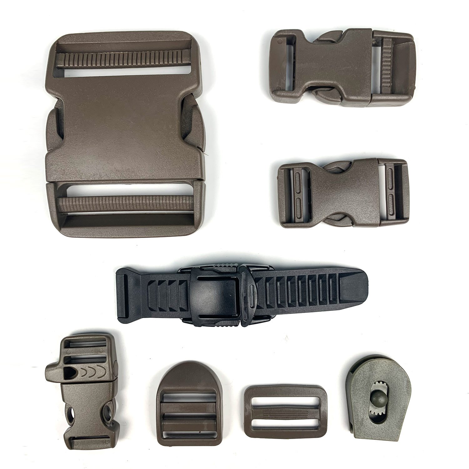 Top quality custom khaki color large plastic side quick heavy duty release buckle for tactical backpack side bags