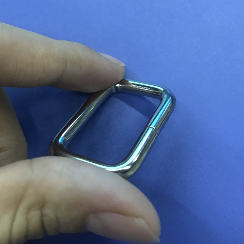 Bag accessory hardware of square ring metal buckles for handbag