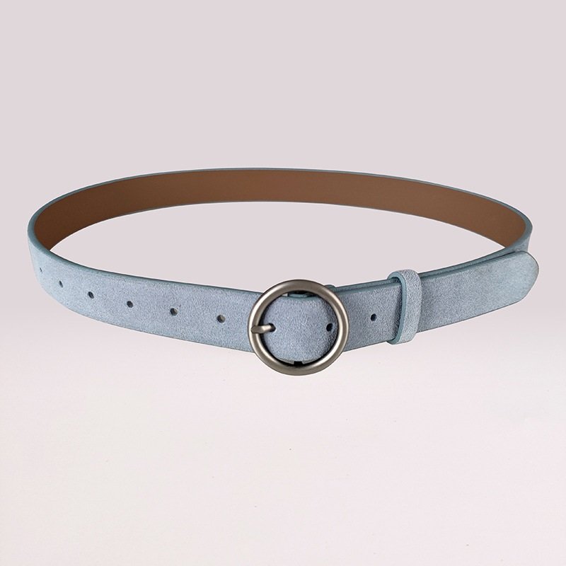 Round Women Solid Fashion Buckle Waist Casual Shape Belt Riem Cinto Feminino Ceinture Femme Cinturon Mujer Harajuku Cinto