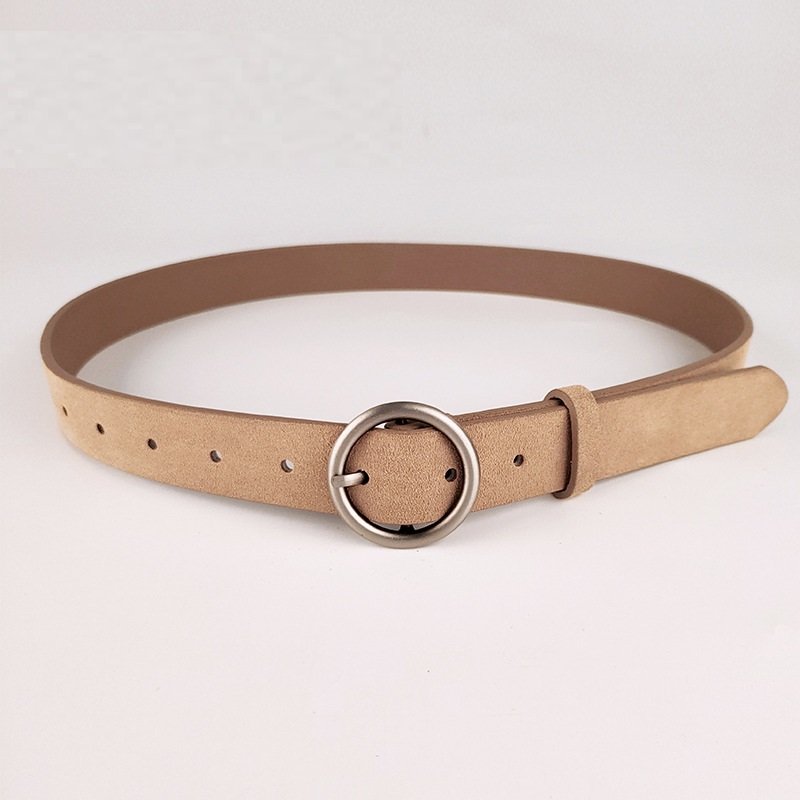 Round Women Solid Fashion Buckle Waist Casual Shape Belt Riem Cinto Feminino Ceinture Femme Cinturon Mujer Harajuku Cinto