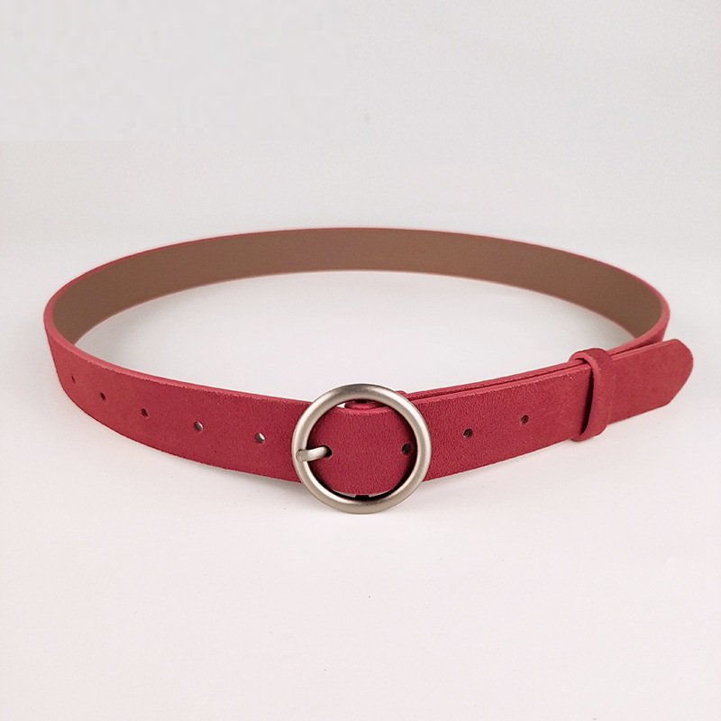 Round Women Solid Fashion Buckle Waist Casual Shape Belt Riem Cinto Feminino Ceinture Femme Cinturon Mujer Harajuku Cinto
