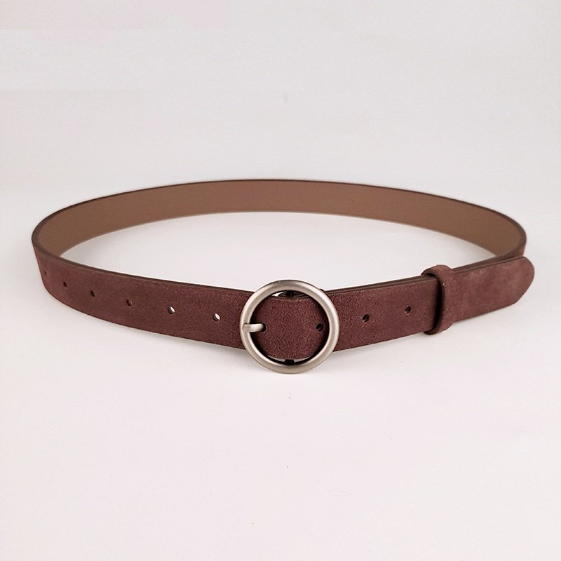 Round Women Solid Fashion Buckle Waist Casual Shape Belt Riem Cinto Feminino Ceinture Femme Cinturon Mujer Harajuku Cinto